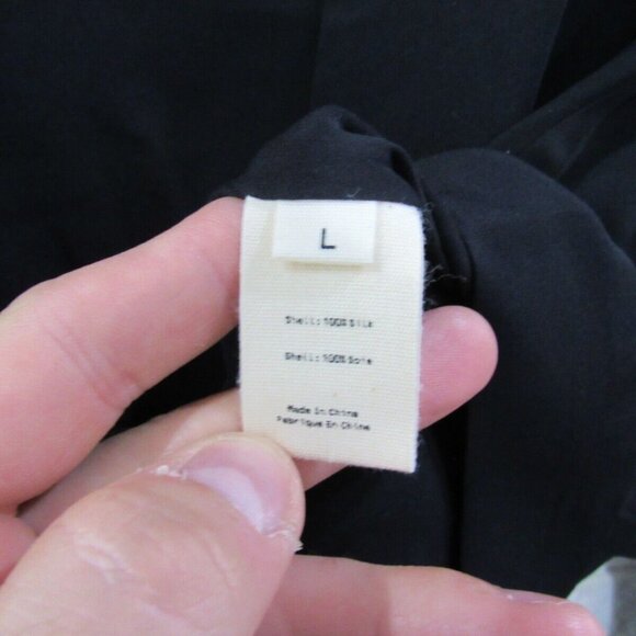 L'Agence Black %100 Silk Wrap Crossover Blouse EUC - Picture 10 of 10